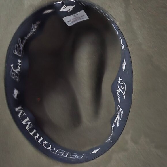 PETER GRIMM  (OSFA ) "TRUE CHARACTER" Felted Wool Wide Brim Olive Green Hat - Picture 6 of 7